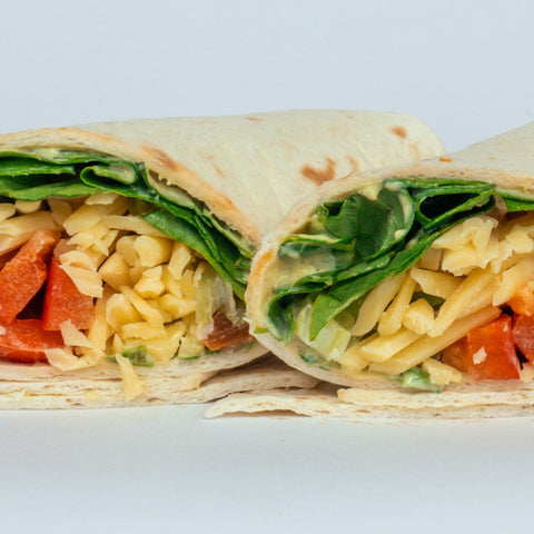 Veggie Cheese Pesto Wrap (v)