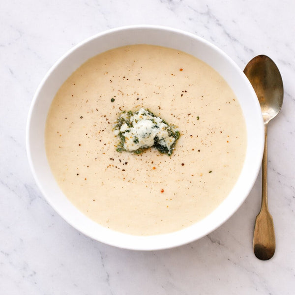 Cauliflower & Blue Cheese Soup