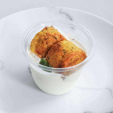 Falafel & Yoghurt Snack Pot (v)