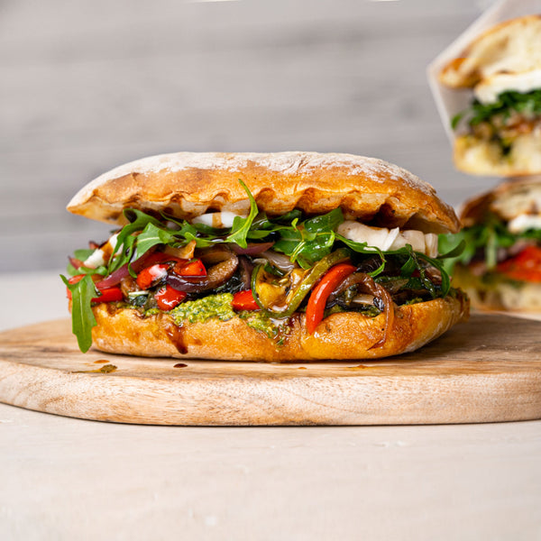 Roasted Vegetable & Pesto Ciabatta