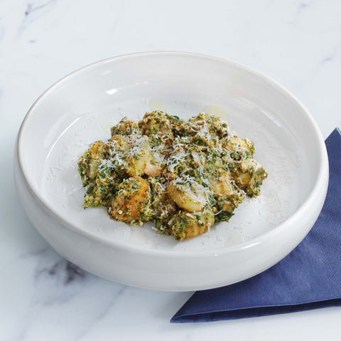 Salmon, Tomato, Spinach Gnocci