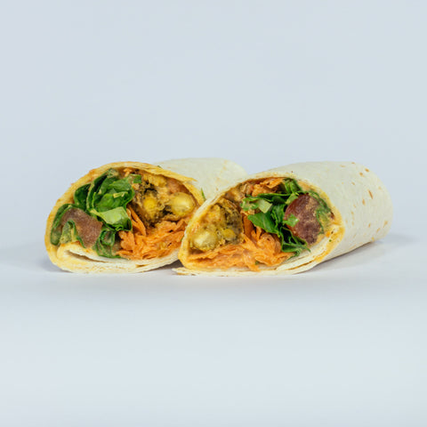 Smashed Falafel Wrap (v)
