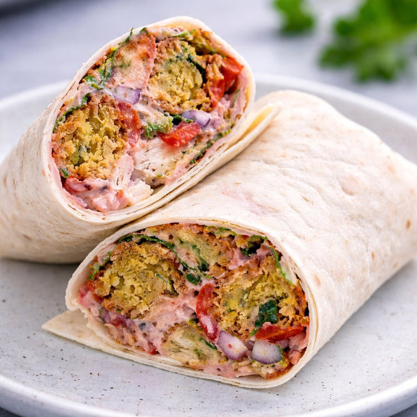 Smashed Falafel Wrap
