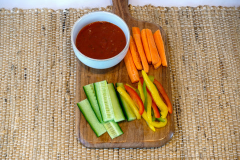 Vegetable Crudites, Tomato & Basil Dip
